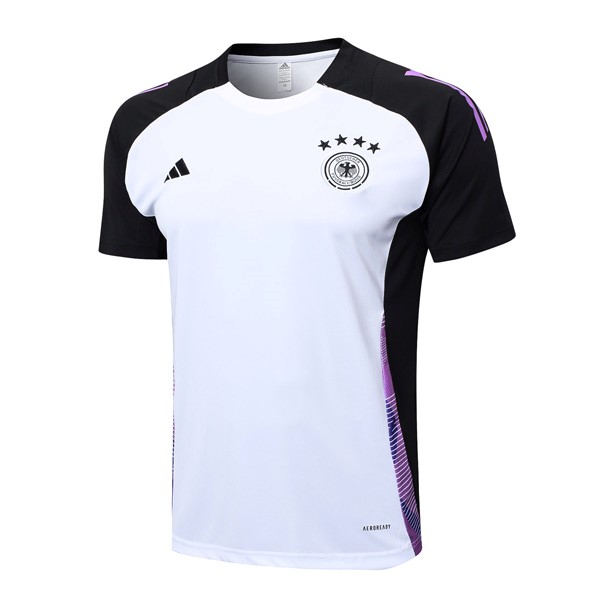 Camiseta Entrenamiento Alemania 2024-2025 Blanco Negro